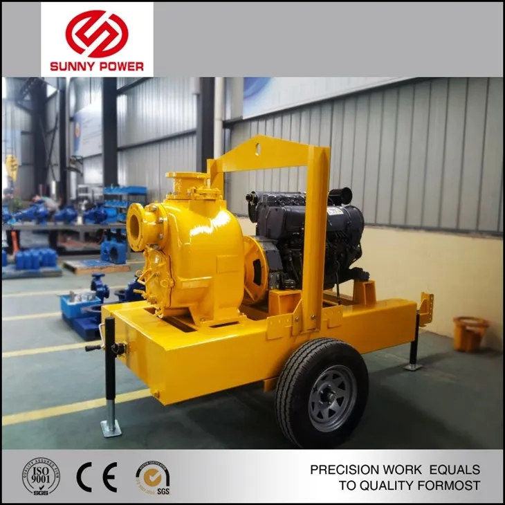 self priming trash water pump