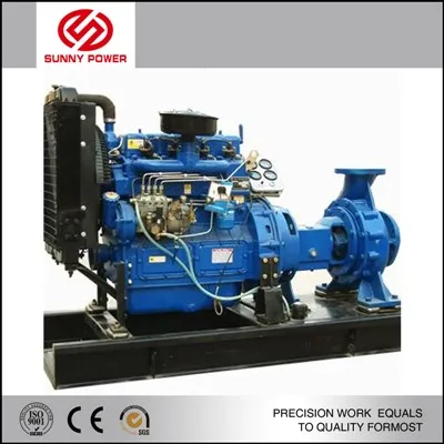 Conjunto de bomba de água com motor diesel